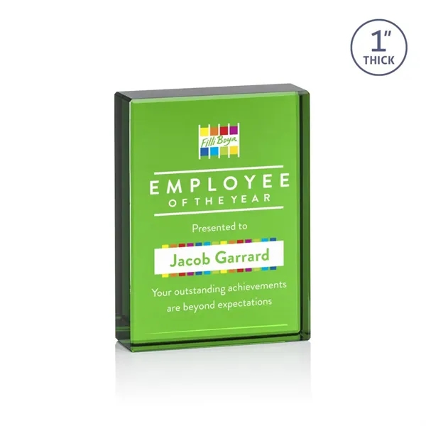 The Abbott Award features a 1" thick Optical Crystal 3" x... from ASI 84592 St Regis Group / St Regis