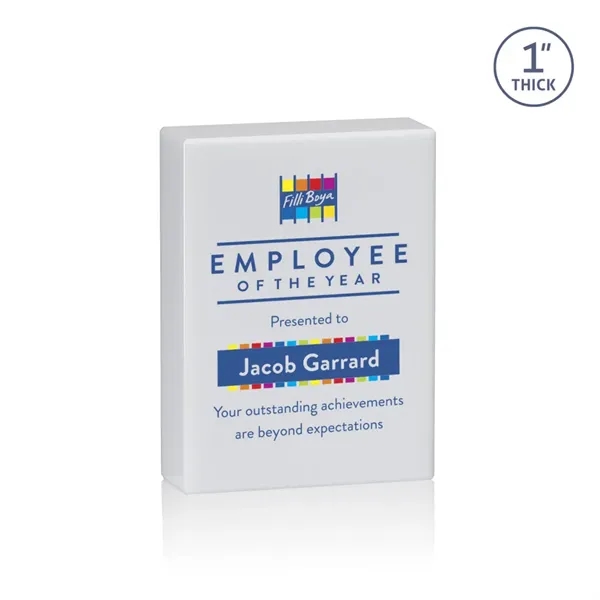 The Abbott Award features a 1" thick Optical Crystal 3" x... from ASI 84592 St Regis Group / St Regis