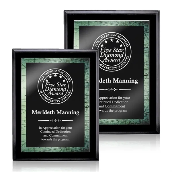 Farnsworth/Caprice Plaque - Black/Green 8"x10"... from ASI 84592 St Regis Group / St Regis