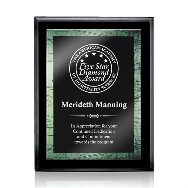 Farnsworth/Caprice Plaque - Black/Green 8"x10"... from ASI 84592 St Regis Group / St Regis