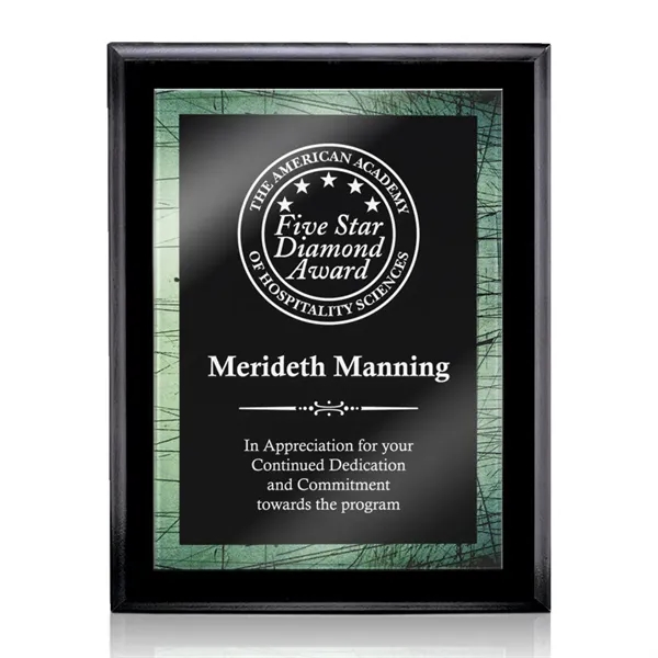 Farnsworth/Caprice Plaque - Black/Green 8"x10"... from ASI 84592 St Regis Group / St Regis