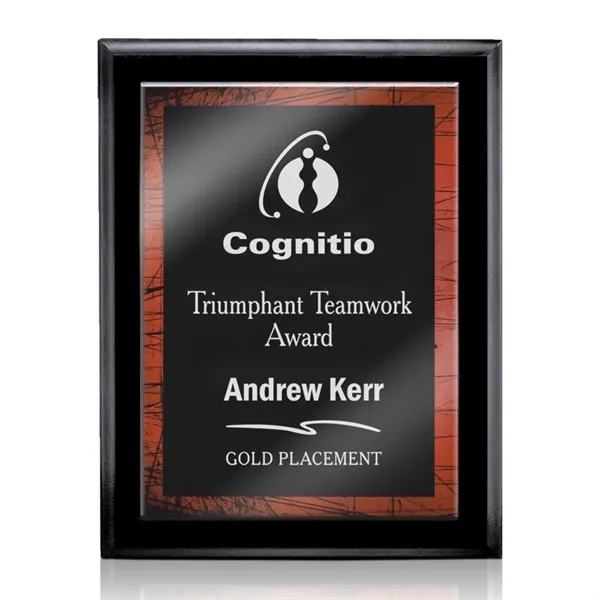 Farnsworth/Caprice Plaque - Black/Red 8"x10"... from ASI 84592 St Regis Group / St Regis