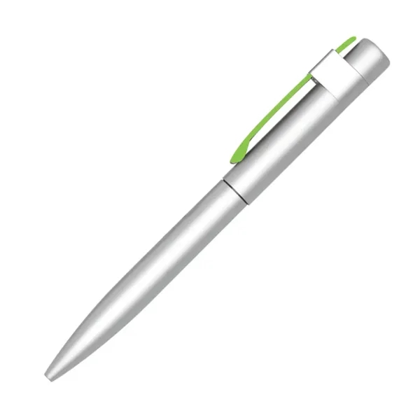 Metal twist-action ballpoint pen with rubber touch coating.... from ASI 84592 St Regis Group