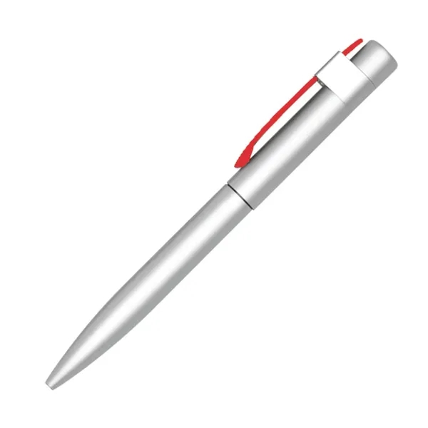 Metal twist-action ballpoint pen with rubber touch coating.... from ASI 84592 St Regis Group
