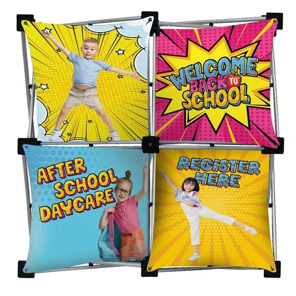 Kit that includes a 4-quad frame, two B panels and two... from ASI 87188 Showdown Displays