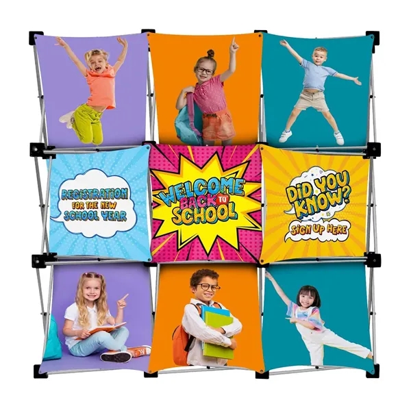 Kit that includes a nine-quad square frame, one A panel, two... from ASI 87188 Showdown Displays