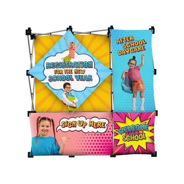 Kit that includes a 9-quad frame, one A panel, one D... from ASI 87188 Showdown Displays