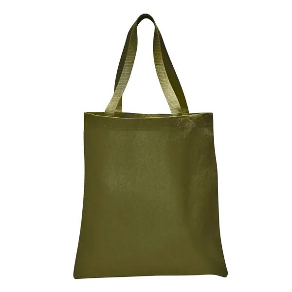 12 oz. Cotton canvas tote bag with web handles plus 1... from ASI 37218 Athena Promo (tm)