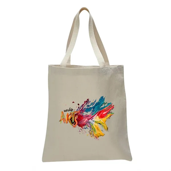 12 oz. Cotton canvas tote bag with web handles plus 1... from ASI 37218 Athena Promo (tm)