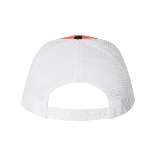 Trucker snapback cap made of polyester/cotton with a mesh back and... from ASI 84358 S&S Activewear