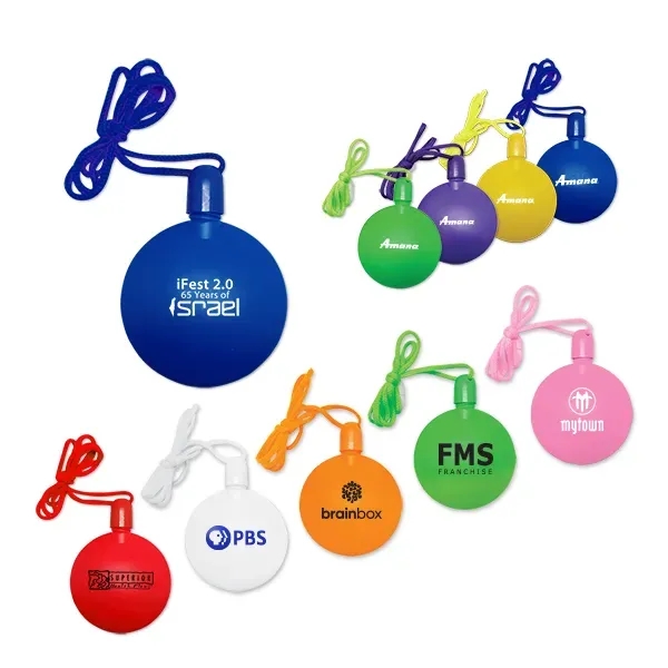 Plastic, colorful round bubble necklace that measures 2 1/2" in diameter.... from ASI 98360 WOWLine / WOWLine®