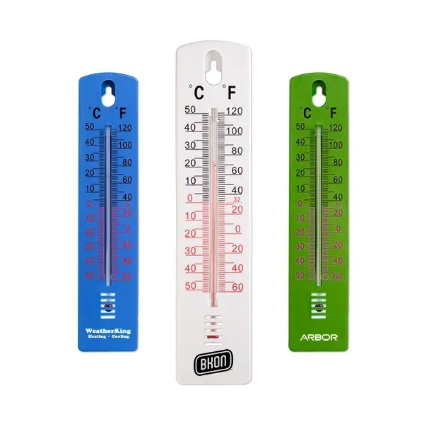 7 3/4" x 1 11/16" plastic outdoor thermometer with customization.... from ASI 98360 WOWLine / WOWLine®