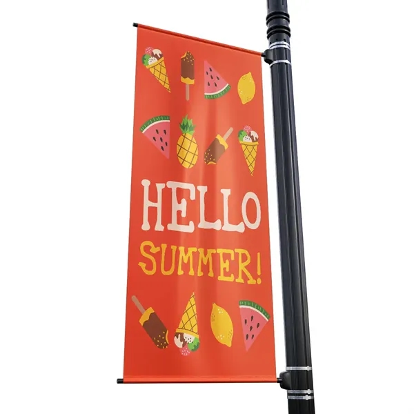 Reinforced street banner made from vinyl coated fabrics with solid brass... from ASI 31260 AdCapitol