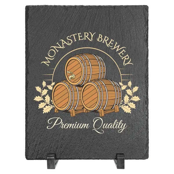 7" x 9" x 1/4" rectangular slate displays with plastic feet... from ASI 74601 Calico