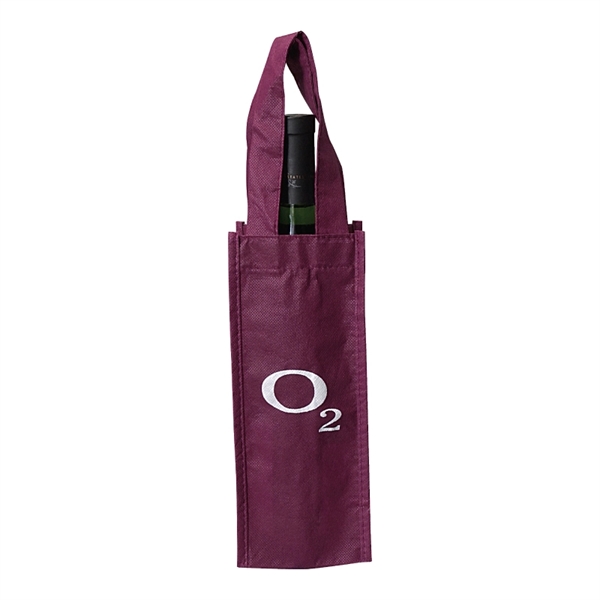 Non-woven polypropylene tote bag for holding one 750 ml bottle of... from ASI 57655 STOPNGO Line