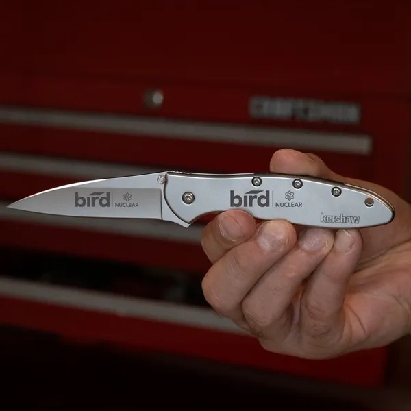 Folding knife with 4" blade and a patented operating system... from ASI 46170 Compass Industries Inc