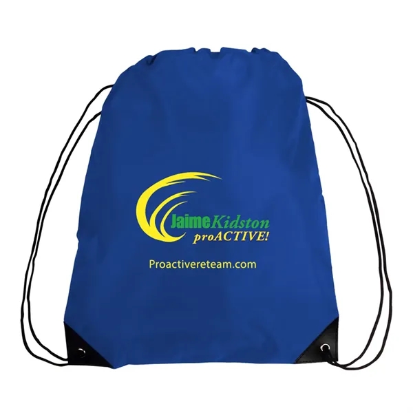 Drawstring cinch backpack made out of 210D polyester plus 1 color... from ASI 37218 Athena Promo (tm)