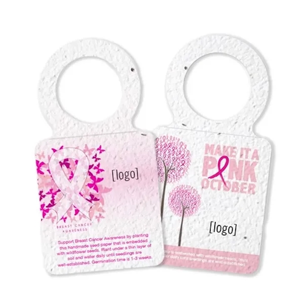 Seed paper bottle tag and wine necker.... from ASI 40646 Bloomin Promotions / Bloomin' Promotions™