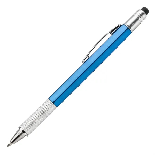Plastic 5-in-1 ballpoint pen, stylus, ruler, level and star/slot screwdriver... from ASI 84592 St Regis Group