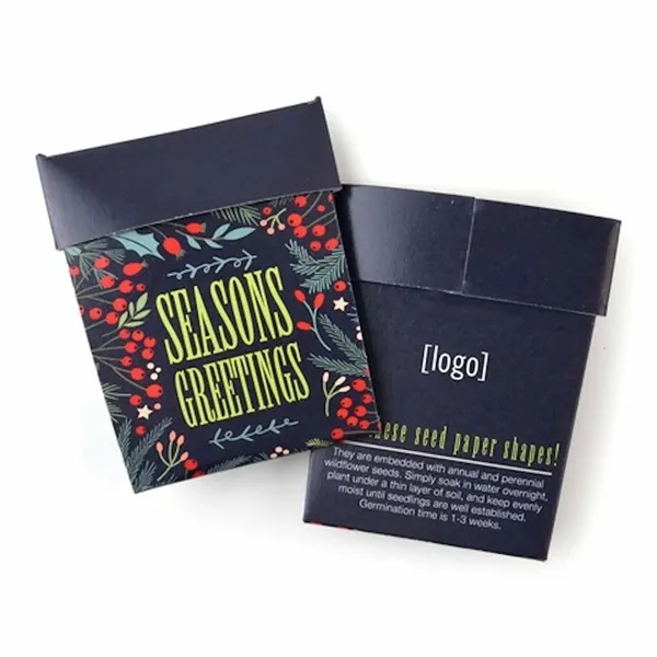 Gift pack features a recycled info card and plantable seed paper... from ASI 40646 Bloomin Promotions / Bloomin' Promotions™