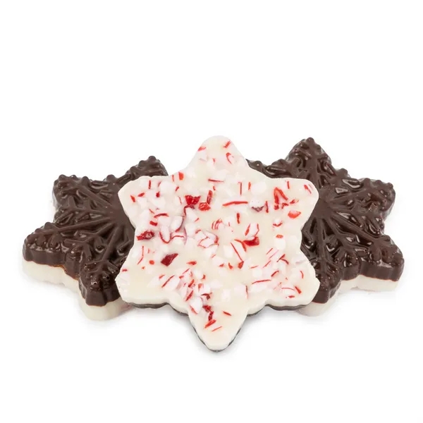 Gift tin with Peppermint Bark Shapes... from ASI 44900 NC Custom (CI/Lanco) / Chocolate Inn