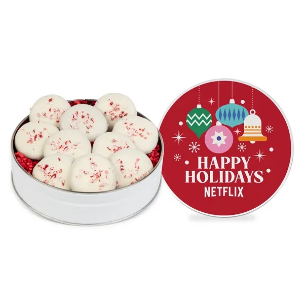 Peppermint Delight Cookies- Small Gift Tin... from ASI 44900 NC Custom (CI/Lanco) / Chocolate Inn