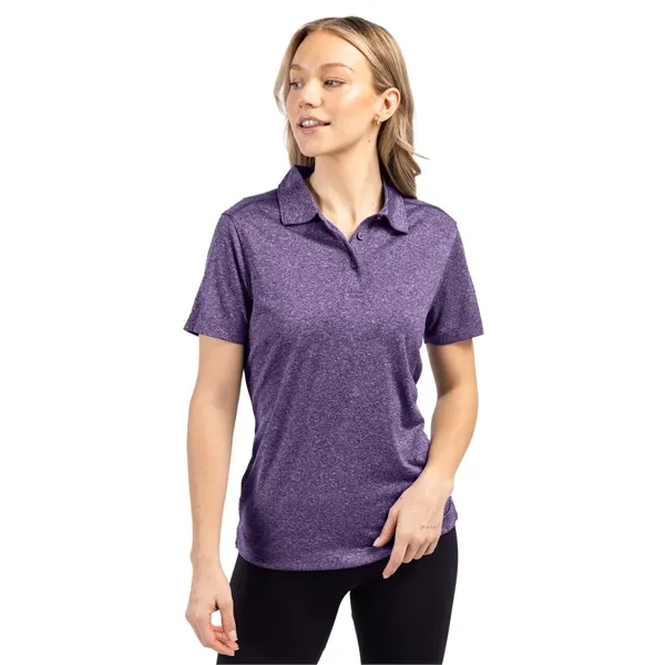Women's polo with short sleeves, three-button placket, self-fabric neck trim, and... from ASI 47965 Cutter & Buck