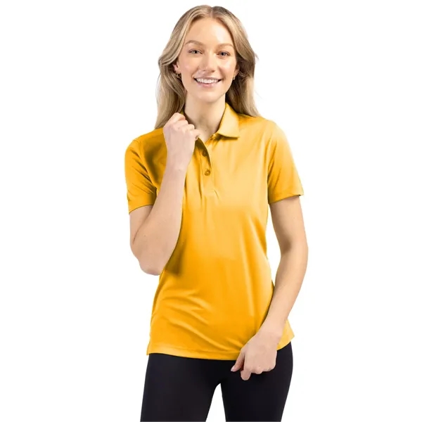 Women's polo with short sleeves, self-fabric collar, and three-button placket.... from ASI 47965 Cutter & Buck