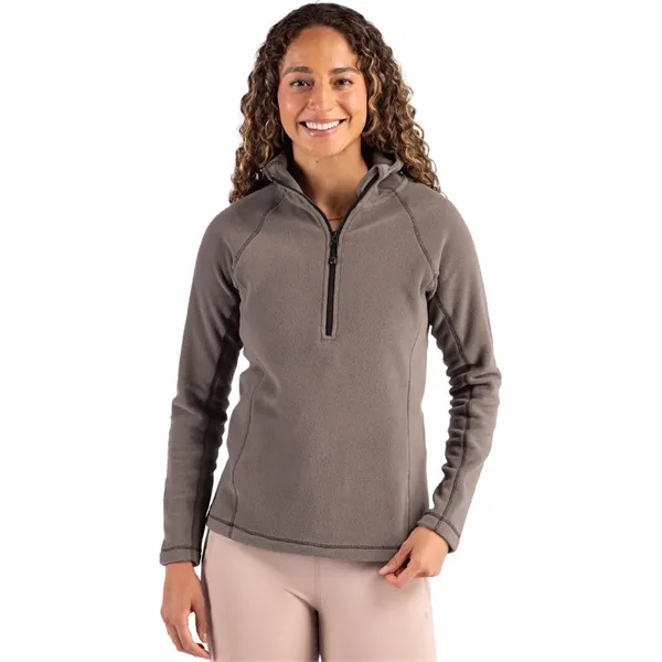 Clique Powder Recycled Fleece Womens Half Zip Hooded Pull...... from ASI 47965 Cutter & Buck