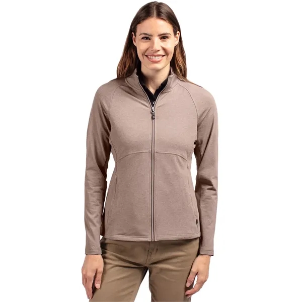 Women's jacket with a full-zip, wind resistance, raglan sleeves, pockets, and... from ASI 47965 Cutter & Buck