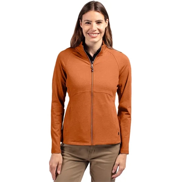 Women's jacket with a full-zip, wind resistance, raglan sleeves, pockets, and... from ASI 47965 Cutter & Buck