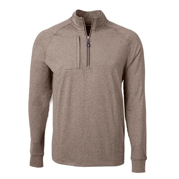 Men's sweatshirt with a quarter-zip, zipper, raglan sleeves, and locker loop.... from ASI 47965 Cutter & Buck