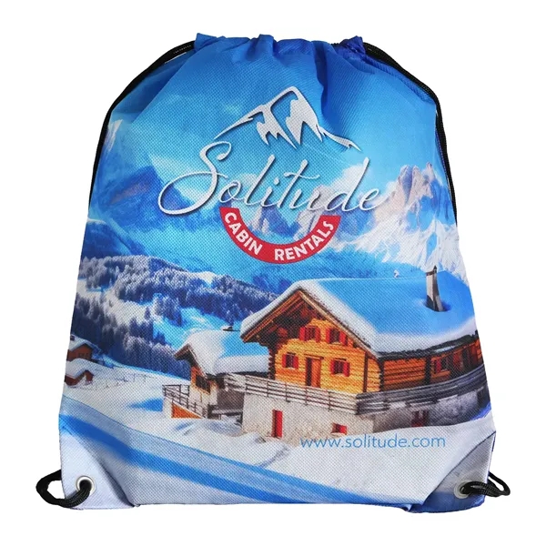Drawstring backpack made of 80 GSM non-woven PET and non-woven PP... from ASI 37218 Athena Promo (tm)