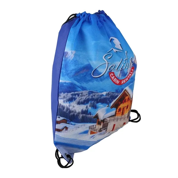 Drawstring backpack made of 80 GSM non-woven PET and non-woven PP... from ASI 37218 Athena Promo (tm)