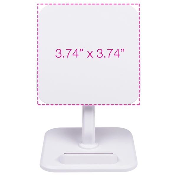 5 Watts. Adjustable, collapsible phone stand. Charges any wireless-enabled device. Detachable... from ASI 62124 iClick, Inc. / iClick®