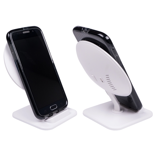 5 Watts. Adjustable, collapsible phone stand. Charges any wireless-enabled device. Detachable... from ASI 62124 iClick, Inc. / iClick®