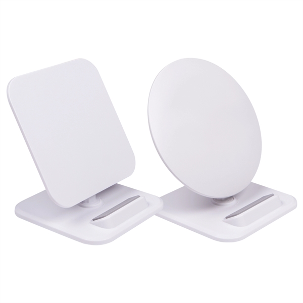 5 Watts. Adjustable, collapsible phone stand. Charges any wireless-enabled device. Detachable... from ASI 62124 iClick, Inc. / iClick®