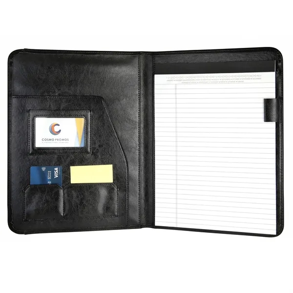 Simulated leather professional padfolio with 8.5" x 11" writing pad and... from ASI 46755 Cosmo Promos