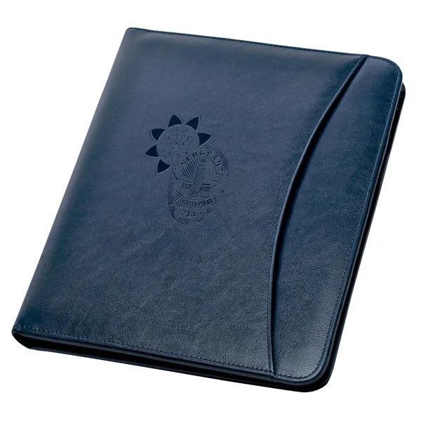 Simulated leather professional padfolio with 8.5" x 11" writing pad and... from ASI 46755 Cosmo Promos