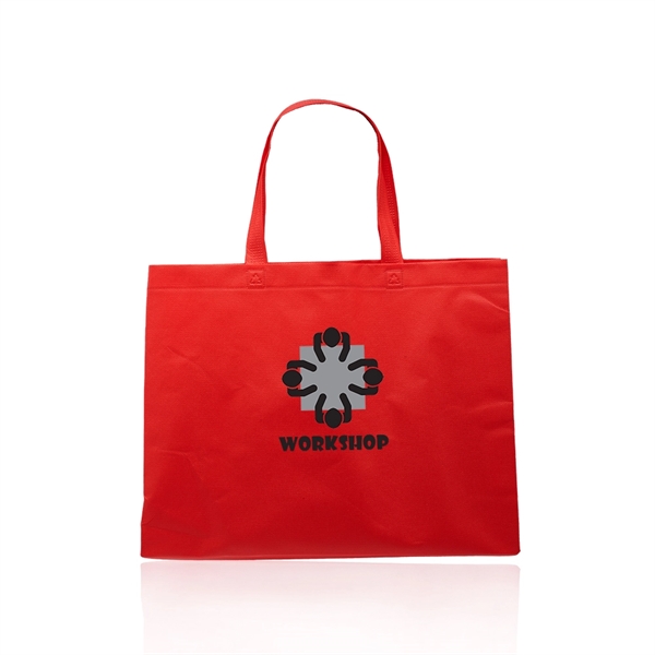 80GSM non-woven polypropylene tote bag with matching color handles.... from ASI 39552 BEL Promo