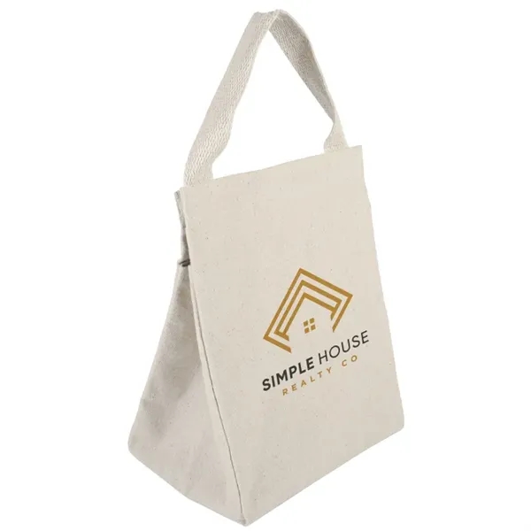 Eco-friendly 10oz cotton lunch bag with top closure and carry handle... from ASI 67557 LimeLight Ent / Limelight USA