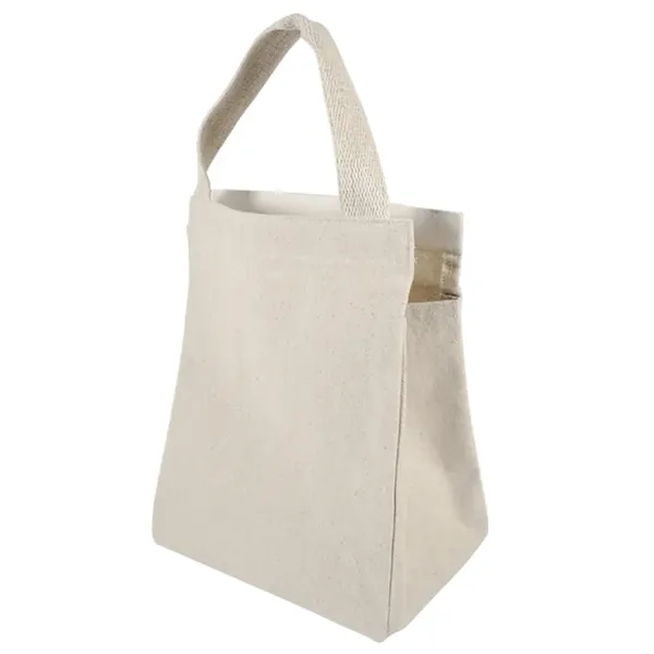 Eco-friendly 10oz cotton lunch bag with top closure and carry handle... from ASI 67557 LimeLight Ent / Limelight USA