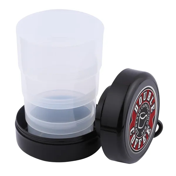 Pop Up 6- oz Collapsible Cup with Carabiner.... from ASI 46755 Cosmo Promos