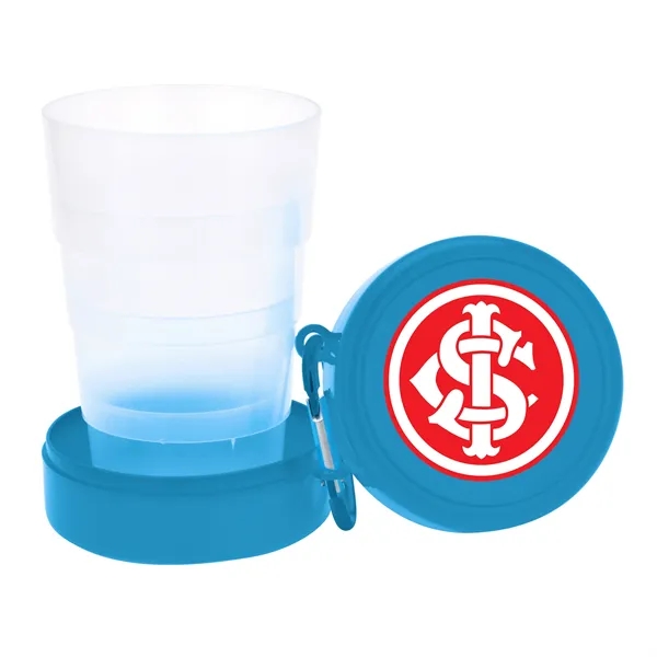 Pop Up 6- oz Collapsible Cup with Carabiner.... from ASI 46755 Cosmo Promos