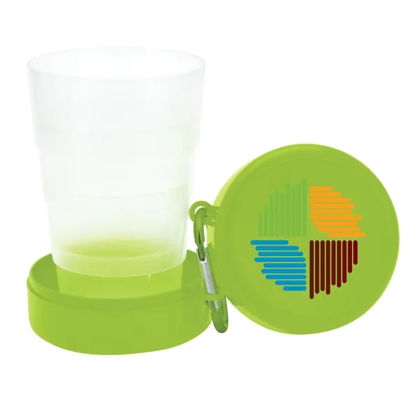 Pop Up 6- oz Collapsible Cup with Carabiner.... from ASI 46755 Cosmo Promos