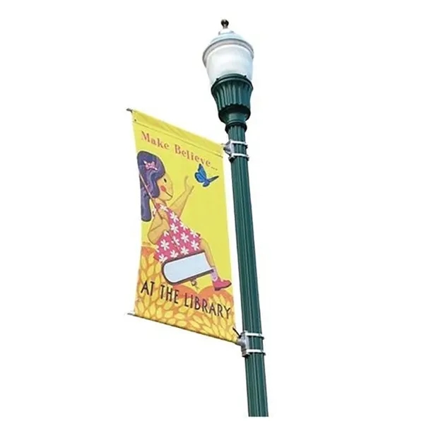 18"x36" Street Pole Banner Only, open-weave polyester, full color imprint 2... from ASI 49891 Discount Marketing Products / Discount Marketing Products DMP