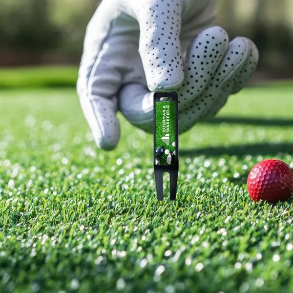 A sleek and functional USA-made divot tool features a full-color imprint... from ASI 46170 Compass Industries Inc