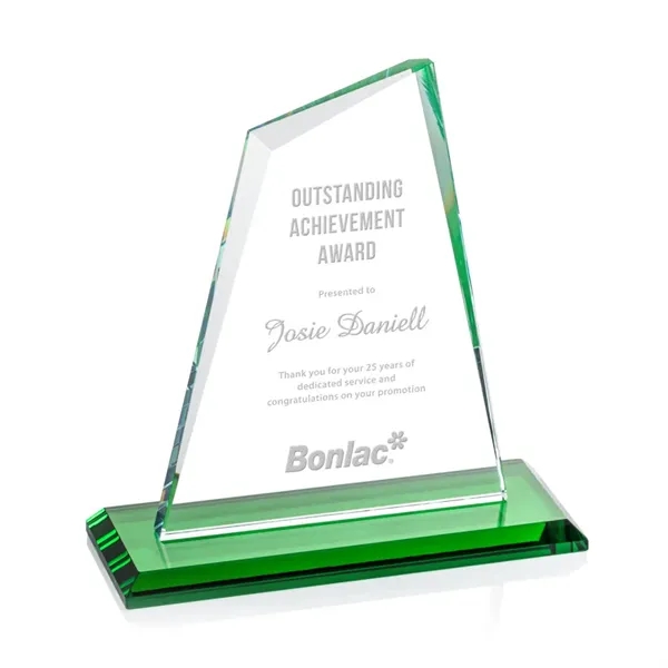 Our extraordinary beveled Starfire Summit award is combined with emerald optical... from ASI 84592 St Regis Group / St Regis