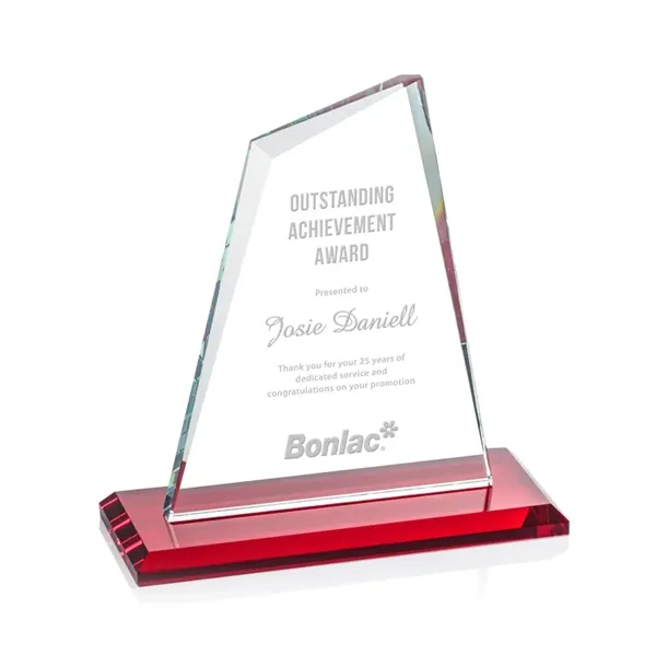 Our extraordinary beveled Starfire Summit award is combined with ruby optical... from ASI 84592 St Regis Group / St Regis