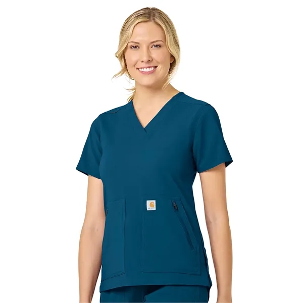 Carhartt Rugged Flex Women's Modern Fit 4-Pocket V-Neck Top... from ASI 86018 Scrub Authority / Uniform Stores